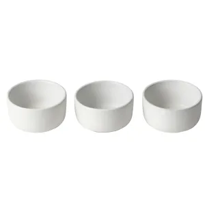 Set of 3 Mini Bowl Aida Raw Arctic White