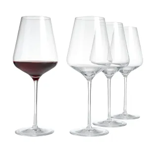Set of 4 Wine Glass Aida Extravagant Dark Redwine