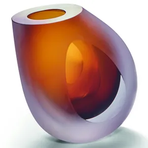 Occhio Vase Philippi Amber Glass 139008