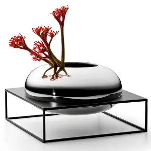 Solero Vase with Stand Philippi 240027 XL Nickel