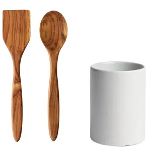 Storage Canister Aida Raw Arctic White w/spatula