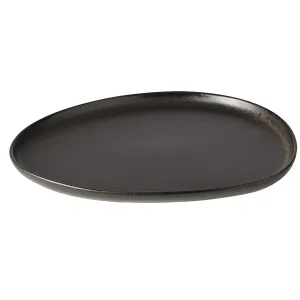 Lunch Plate Aida Raw Organic Titanium Black 24*21