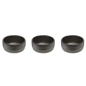 Set of 3 Mini Bowl Aida Raw Metallic Brown 7.5*3.8