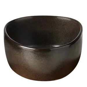 Bowl Aida Raw Organic Metallic Brown 12*10*5