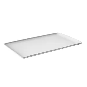 Rectangular Plate Aida Raw Arctic White 31.5*20