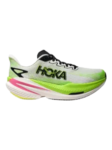 Hoka Mach X 3 Women Running Shoes White/Neon Lime