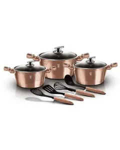 Berlinger Haus 10 pcs cookware set, Metallic Line Rosegold Edition