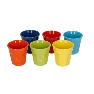 Bialetti Y0TZ500 Espresso Cups Set of 6 (0.6L, Multi-Colored)