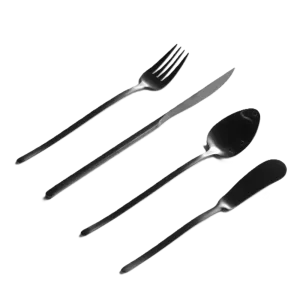 Basic Dessert Set Herdmar Stick 24pcs Mat Black
