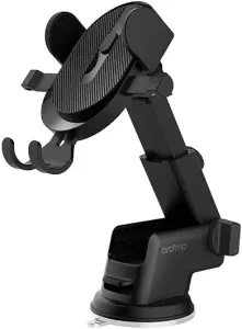 Oraimo (OCM-12) Hydra 3 Secure Car Mount with 360° Rotation + 240° Adjustable angle - Black