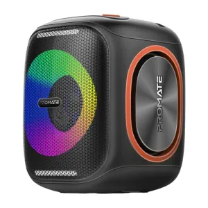 Promate Wireless Speaker Lumisound Hd 40W Rgb Light Black#Strike-40