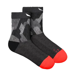 Salewa Pedroc Camo Merino Quarter Women Sock Black