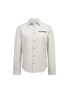 Oil And Gaz Convertible Unisex Hiking Shirt Beige