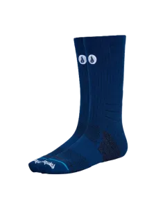 Oil And Gaz Comfortable Unisex Hiking Crew Socks Blue/Navy