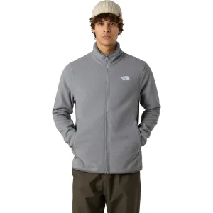 The North Face Glacier Fleece Full Zip Men Hiking Fleece Medium Grey Heather