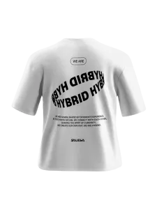 Salewa Eagle Hybrid Loose Women Hiking T-Shirt Optical White