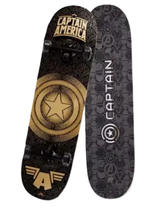 Joerex Marvel Captain America Skating Skateboard Grey/Black/Yellow