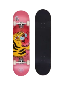 Penny Aragon 7.8 Unisex Skating Skateboard Black/Pink/Yellow