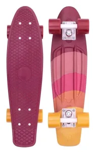 Penny Rise 22 Inch Unisex Skating Skateboard Burgundy/Yellow