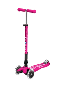 Micro Maxi Deluxe Girls Skating Scooter Shocking Pink