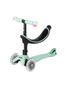Micro Mini2Grow Deluxe Magic Led Kids Skating Scooter Mint/Black