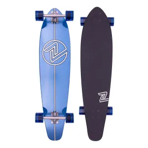 Penny Metal Flake Roundtail Unisex Skating Skateboard Black/Blue/White