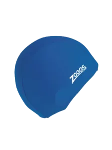 Zoggs Deluxe Stretch Unisex Swim Cap Royal Blue