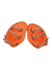 Zoggs Matrix Hand Swim Swimming Gear Orange/Grey