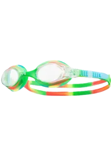 Tyr Swimple Tie Dye Kids Swim Goggles Green/Orange/Blue