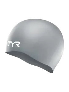Tyr Wrinkle Free UnisexSwim Cap Silver