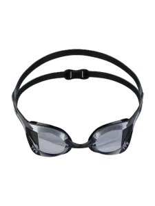 Tyr Tracer-X Elite Mirrored Racing Unisex Swim Goggles Silver/Black