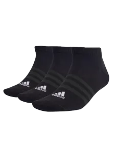 Adidas Thin And Light Sportswear Low-Cut 3 Pairs Unisex Sportswear Sock Black