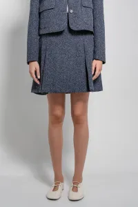 Pleated Knee Length Skirt