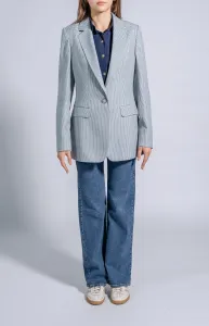 Single Breasted, Tailored Longline Blazer