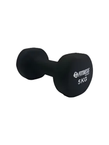 Fitness Factory Neoprene 5 Kg Unisex Fitness Weights Black