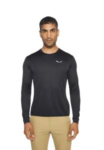 Salewa Puez Melange Dry Men Hiking Long Sleeve Black