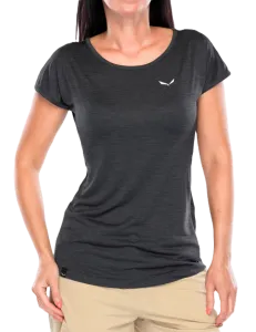 Salewa Puez Melange Dry Women Hiking T-Shirt Black Out/Melange