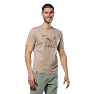 Salewa Eagle Geometric Men Hiking T-Shirt Quicksand