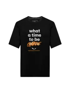 Salewa Eagle Outside Loose Men Hiking T-Shirt Black Out