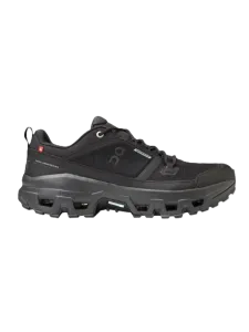 On Cloudrock Waterproof Men Hiking Sneakers Black