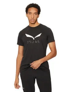Salewa Solidlogo Dry Men Hiking T-Shirt Blackout
