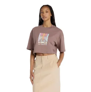 New Balance Gradient Shoe Women Lifestyle T-Shirt Earth Shadow