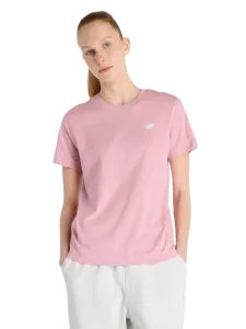 New Balance Essentials Jersey Women Lifestyle T-Shirt Pink Taffy