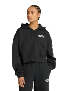 New Balance Linear Heritage Fleece Full Zip Women Lifestyle Hoody Black