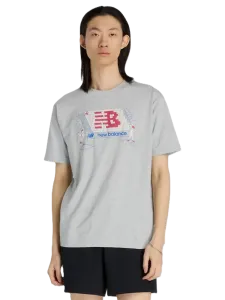 New Balance Athletics Ticket Men Lifestyle T-Shirt Ash Heather