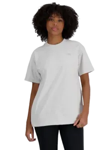 New Balance Athletic Jersey Women Lifestyle T-Shirt Ash Heather