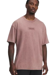 Under Armour Project Rock Heavyweight Men Training T-Shirt Maroon Mist