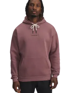 Under Armour Project Rock Icon Fleece Men Training Hoody Maroon Mist