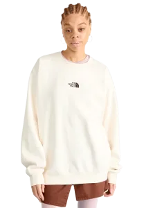 The North Face Essential Oversized Women Lifestyle Sweatshirt White Dune