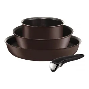 Ingenio Chef'S Delight Set 4Pcs:Frypan 26,Deep Frypan 26 ,Saucepan 18,Handle